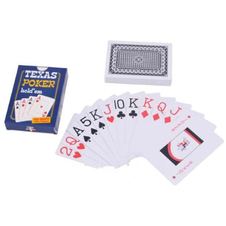 Карти пластикові Texas Poker (54 шт) 408-30-1 Blue