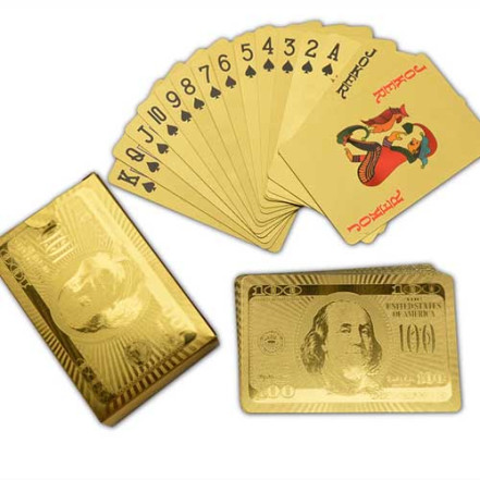 Карти пластикові Dollar Gold (54 шт) 408-6 Карти пластикові Dollar Gold (54 шт) 408-6