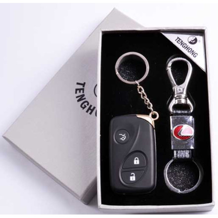 Подарунковий набір 2в1 Запальничка, Брелок 4430-4 (Lexus)
