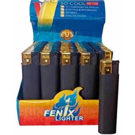 Запальничка п'єзо чорна гума FENIX 833-43B