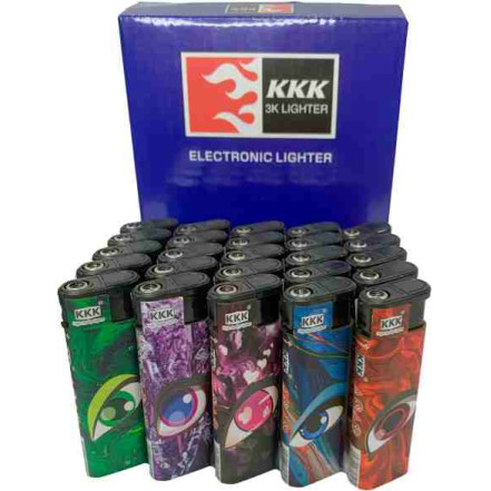 Запальничка пластикова "KKK Lighter" Око 861-2 Запальничка пластикова "KKK Lighter" Око 861-2
