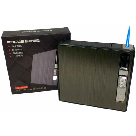Портсигар с зажигалкой FOKUS HL-535 Black Портсигар с зажигалкой FOKUS HL-535 Black
