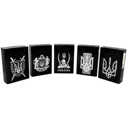Портсигар з USB-запальничкою HL-426 «Українська символіка» Портсигар з USB-запальничкою HL-426 «Українська символіка»