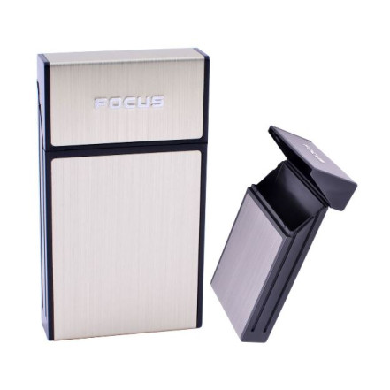 Портсигар на 10 сигарет FOCUS HL-151 Gold Портсигар на 10 сигарет FOCUS HL-151 Gold
