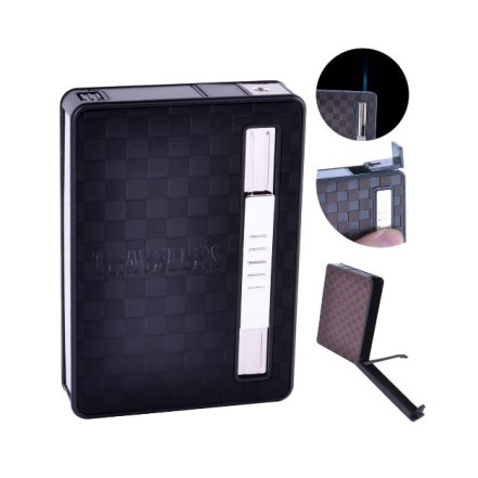 Портсигар із запальничкою TRAVELERS HL-155-2 Портсигар із запальничкою TRAVELERS HL-155-2