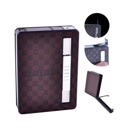 Портсигар із запальничкою TRAVELERS HL-155-3 Портсигар із запальничкою TRAVELERS HL-155-3