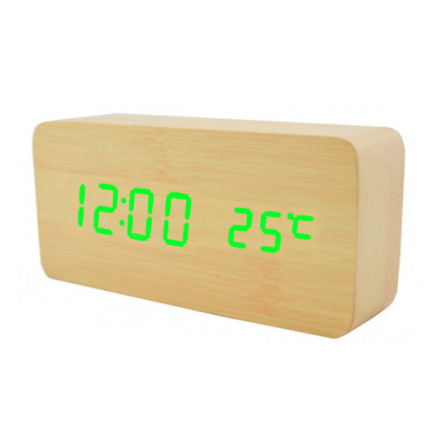 Годинник мережевий VST-862-4 зелений, (корпус жовтий) температура, USB Годинник мережевий VST-862-4 зелений, (корпус жовтий) температура, USB