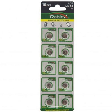 Батарейка Rablex AG3 LR41 Батарейка Rablex AG3 LR41