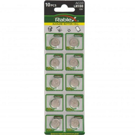 Батарейка Rablex AG10 LR1130