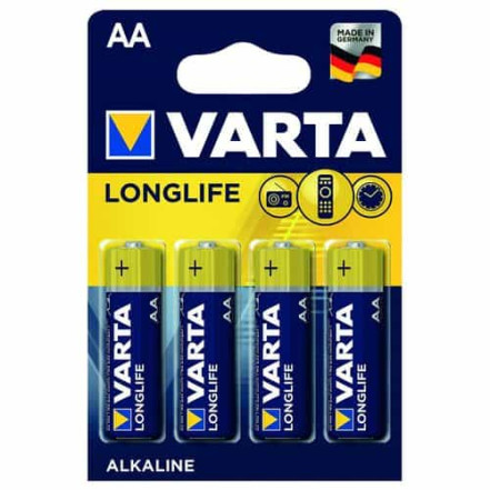 Батарейка VARTA LONGLIFE AA BLI 4 ALKALINE Батарейка VARTA LONGLIFE AA BLI 4 ALKALINE