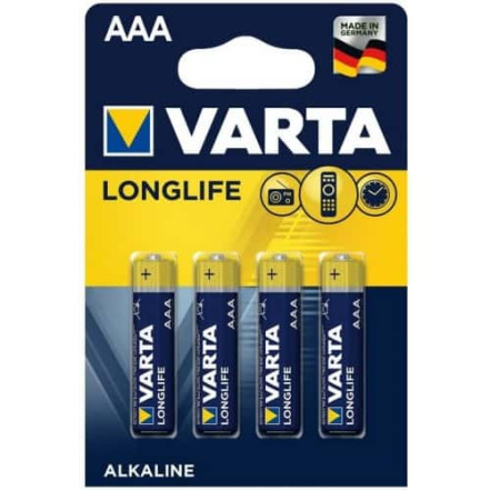 Батарейка VARTA LONGLIFE AAA BLI 4 ALKALINE Батарейка VARTA LONGLIFE AAA BLI 4 ALKALINE