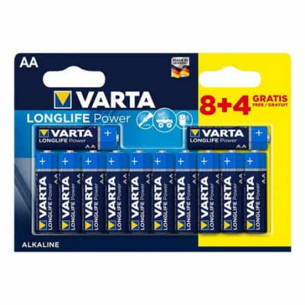 Батарейка VARTA LONGLIFE Power 8+4 AA Батарейка VARTA LONGLIFE Power 8+4 AA