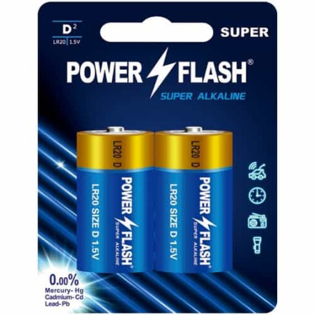 Батарейка Power Flash LR20 bl