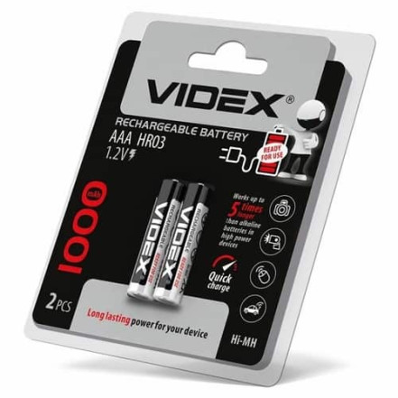 Акумулятор Videx R03 1000mAh bl Акумулятор Videx R03 1000mAh bl