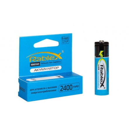 Акумулятор Rablex 18650 Li-lon 2400 mAh захист