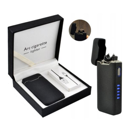 Электроимпульсная USB зажигалка HL-216 Black matte Электроимпульсная USB зажигалка HL-216 Black matte