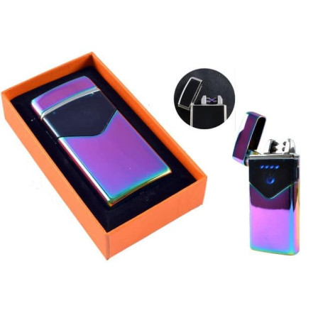 Электроимпульсная USB зажигалка две молнии HL-222 Chameleon Электроимпульсная USB зажигалка две молнии HL-222 Chameleon
