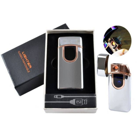 USB + газовая зажигалка в подарочной упаковке HL-252 Silver USB + газовая зажигалка в подарочной упаковке HL-252 Silver