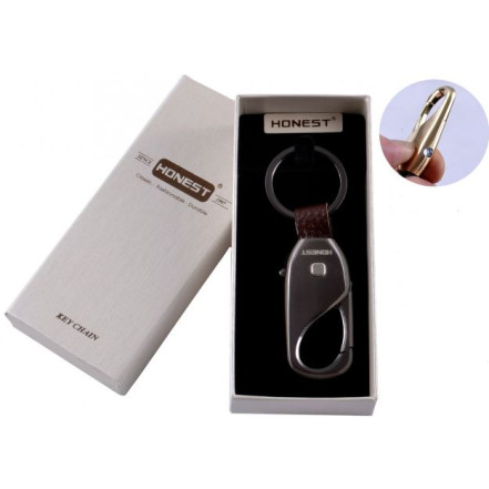 Брелок Honest з ліхтариком HL-256 Black Брелок Honest з ліхтариком HL-256 Black