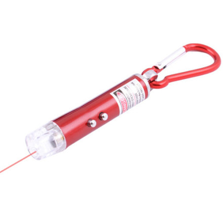 Ліхтар брелок 9619-2LED, лазер, 3хAG13, карабін Ліхтар брелок 9619-2LED, лазер, 3хAG13, карабін