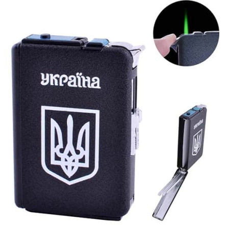 Портсигар + запальничка на 10 сигарет Україна HL-153 Портсигар + запальничка на 10 сигарет Україна HL-153