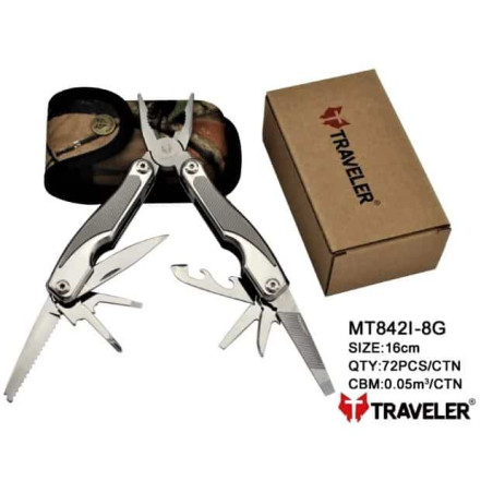 Мультитул Traveler MT-842I-8G Grey