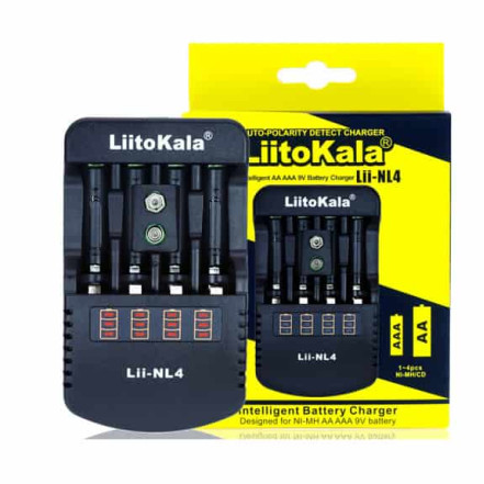 Зарядний пристрій LiitoKala Lii-NL4 Зарядний пристрій LiitoKala Lii-NL4