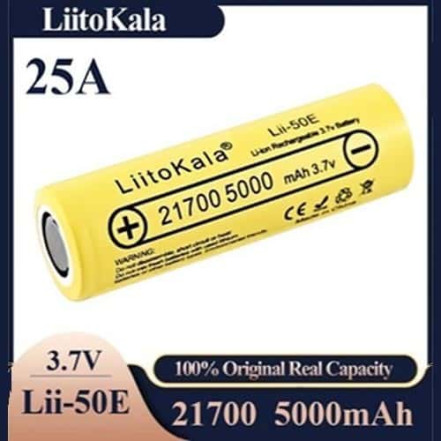 Акумулятор LiitoKala 21700 Lii-50E 5000mAh