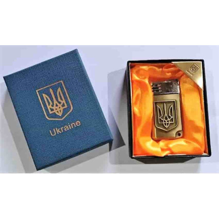 Запальничка подарункова Україна HL-4113-1-Gold