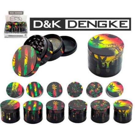 Гріндер D&K «CANNABIS» DK-5031-AF4 (4 секції, 5 см, метал) Гріндер D&K «CANNABIS» DK-5031-AF4 (4 секції, 5 см, метал)