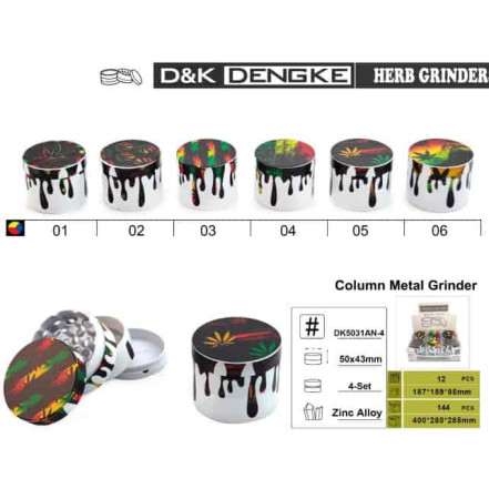 Гріндер D&K «CANNABIS» DK-5031-AN4 (4 секції, 5 см, метал) Гріндер D&K «CANNABIS» DK-5031-AN4 (4 секції, 5 см, метал)