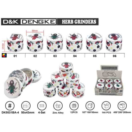 Гріндер D&K «CANNABIS» DK-5031-BA4 (4 секції, 5 см, метал) Гріндер D&K «CANNABIS» DK-5031-BA4 (4 секції, 5 см, метал)