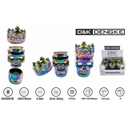 Гріндер D&K Череп DK-5067-B Гріндер D&K Череп DK-5067-B