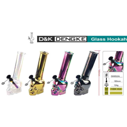 Скляний Бонг D&K Кришталевий череп DK-6522-A Скляний Бонг D&K Кришталевий череп DK-6522-A