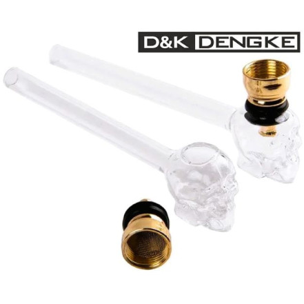 Скляна трубка Череп D&K DK-8587 14 см Скляна трубка Череп D&K DK-8587 14 см