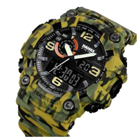 Годинник наручний 1520CMGN SKMEI CAMO GREEN