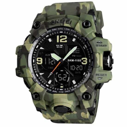 Годинник наручний 1155BCMGN SKMEI GREEN CAMO Годинник наручний 1155BCMGN SKMEI GREEN CAMO