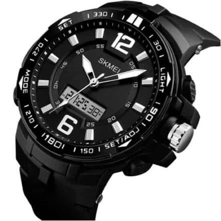 Годинник наручний 1273BK SKMEI, BLACK Годинник наручний 1273BK SKMEI, BLACK