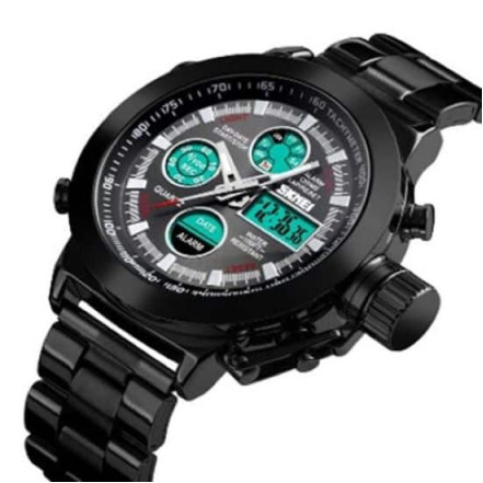 Годинник наручний 1515BK SKMEI BLACK Годинник наручний 1515BK SKMEI BLACK