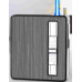 Портсигар 20 сигарет USB + газ HL-425 Black Портсигар 20 сигарет USB + газ HL-425 Black
