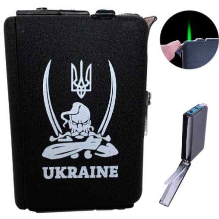 Портсигар с зажигалкой Украина HL-153-3 Портсигар с зажигалкой Украина HL-153-3