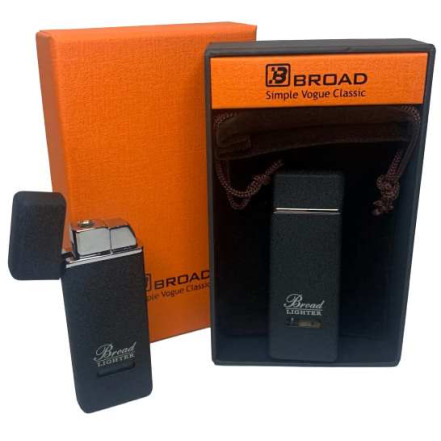 Зажигалка в подарочной упаковке Broad HL-399 Black mate Зажигалка в подарочной упаковке Broad HL-399 Black mate