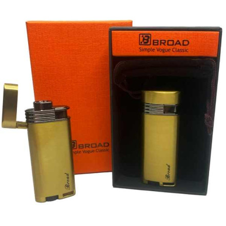 Подарочная зажигалка Broad HL-405 Gold Подарочная зажигалка Broad HL-405 Gold
