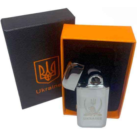 Електроімпульсна запальничка Ukraine HL-441 Silver