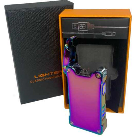 Электроимпульсная зажигалка в подарочной коробке "LIGHTER" HL-437 Rainbow Электроимпульсная зажигалка в подарочной коробке "LIGHTER" HL-437 Rainbow