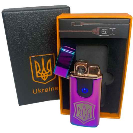 Запальничка USB + газова 2в1 HL-434 Rainbow ЗСУ (подарункова упаковка)