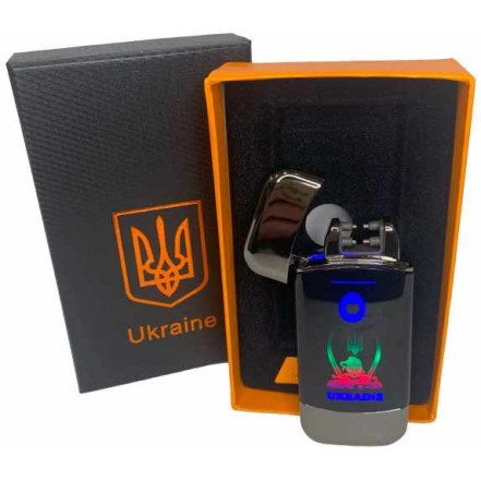 Електроімпульсна запальничка у подарунковій коробці "Україна" HL-438 Black