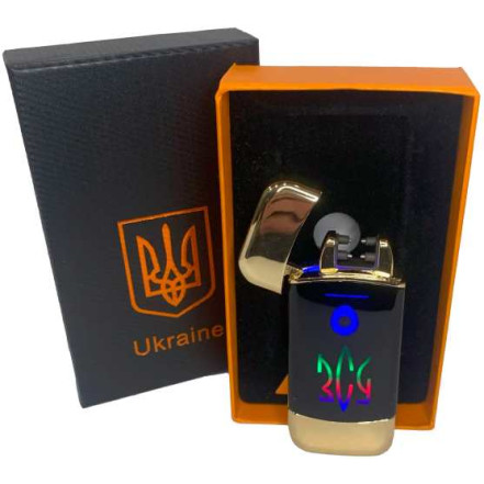 Электроимпульсная зажигалка в подарочной коробке "ВСУ" HL-440 Gold Электроимпульсная зажигалка в подарочной коробке "ВСУ" HL-440 Gold