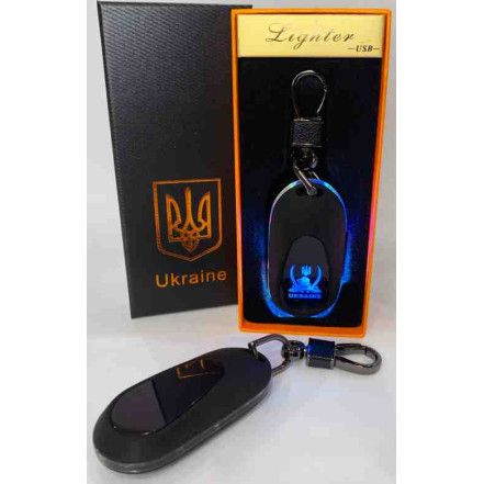 USB запальничка-брелок Україна HL-473 Black mate USB запальничка-брелок Україна HL-473 Black mate