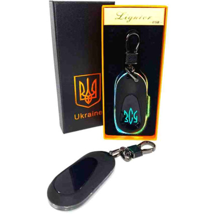 USB запальничка-брелок Україна ЗСУ HL-475 Black mate USB запальничка-брелок Україна ЗСУ HL-475 Black mate